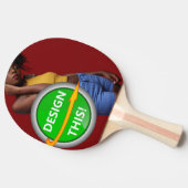 クール!卓球ラケット – フルプリント2側 – カスタム 卓球ラケット (横)