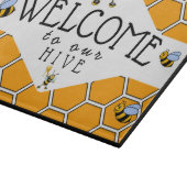 クール&可愛いBee Hiveへようこそ カッティングボード (角)