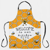 クール&可愛いBee Hive Eプロンへようこそ エプロン (正面)