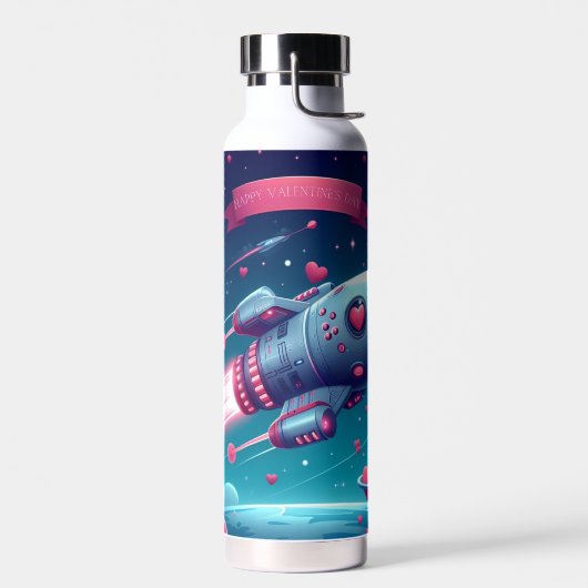 クール/未来の宇宙船バレンタインデー ウォーターボトル (左面)