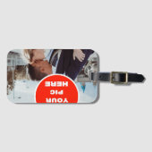 クール!荷物タグ – パーソナライズされた ラゲッジタグ (正面横)