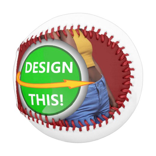 クール!野球規制サイズ – カスタム 野球ボール (正面右)