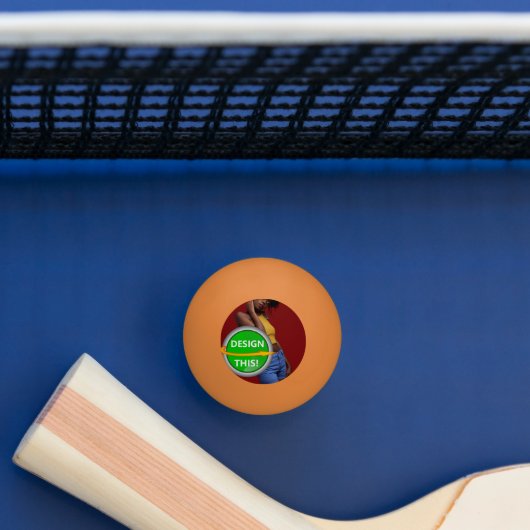 クール!3スターピンポンボール – オレンジカスタム色 卓球ボール (テーブル)