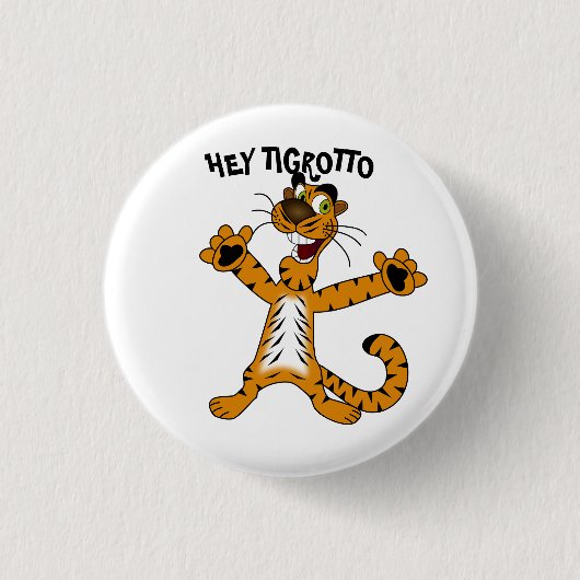 クール HEY TIGROTTO お誕生日おめでとう ボタン 缶バッジ (正面)