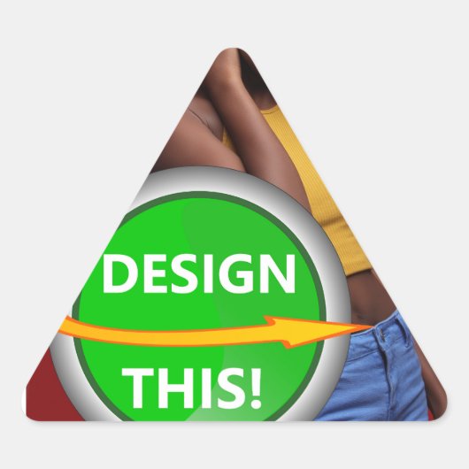 クール!Stickers - Triangle Stickers - Sheet of 20 三角形シール (正面)