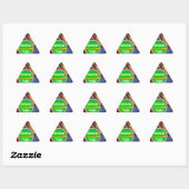 クール!Stickers - Triangle Stickers - Sheet of 20 三角形シール (シート)