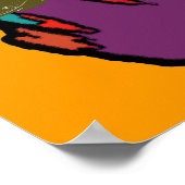 クールart deejayヘッドフォン ポスター (角)