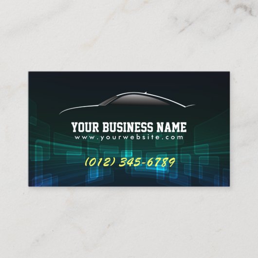 クールAuto Trade Black名刺 名刺 (正面)