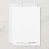 クールAYE-AYE – 霊長類 – レムール – マダガスカル – パーティー 招待状 (裏面)