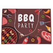 クールbbqパーティー愛好家 ラージペーパーバッグ (正面)