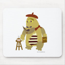 クールBeatnik Monster Cartoonキャラクターおもしろいアート マウスパッド