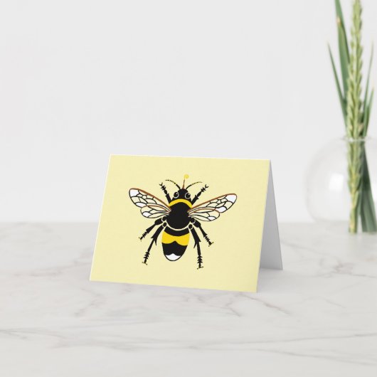 クールBEE – 野生生物 – 昆虫 – 黄色 カード (正面)