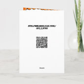 クールCat with Orange Shades誕生日カード カード (裏面)