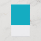 クールCHIPスッ絵を描プエンボスルック型ブルー 名刺 (裏面)