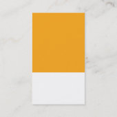 クールCHIPス絵を描ウォッチエンボスルック型オレンジ 名刺 (裏面)