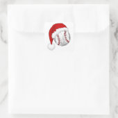 クールChristmas Shirt Baseball/Softball fan スクエアシール (バッグ)