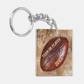 クールDirty Football Playersギフトパーソナライズされた キーホルダー (正面左)