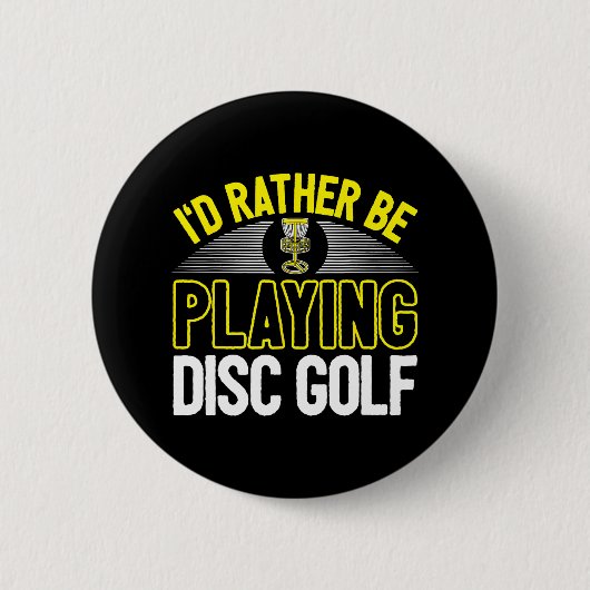 クールDisk Golf Player引用文I'Be 遊's 缶バッジ (正面)