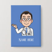 クールDoctorの名前 缶バッジ (正面)