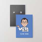 クールDoctorの名前 缶バッジ (正面/裏面)