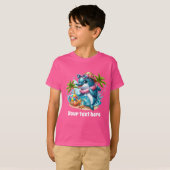 クールdolphin add文字プール女の子 tシャツ (正面フル)