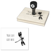 クールDragonfly個人用文字の追加 ラバースタンプ (押印)