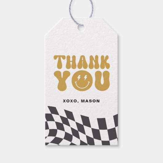 クールDude Thank Youラベル・ギフトラベル・メッセージカード ギフトタグ (正面)