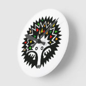 クールECHIDNA – ワイルドライフオーストラリア – 自然 ラウンド壁時計 (傾斜)