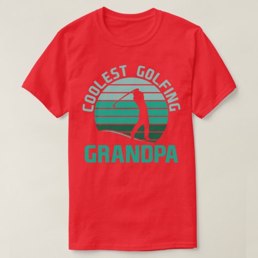 クールGolfing Grandpaプロのスポーツギフト Tシャツ (デザイン正面)