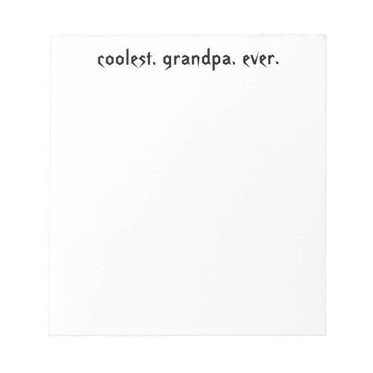 クールGrandpa Ever Notepad ノートパッド (正面)