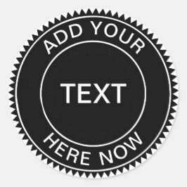 クールHipster Business Logoステッカー ラウンドシール