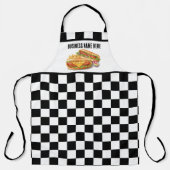 クールhot dog add business name check エプロン (正面)