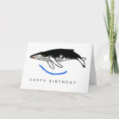 クールHUMPBACK WHALE – 絶滅危惧動物グラフィック カード (正面)