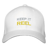 クールITリ保ールステイ・マス魚釣り父の日 刺繍入りキャップ (正面)