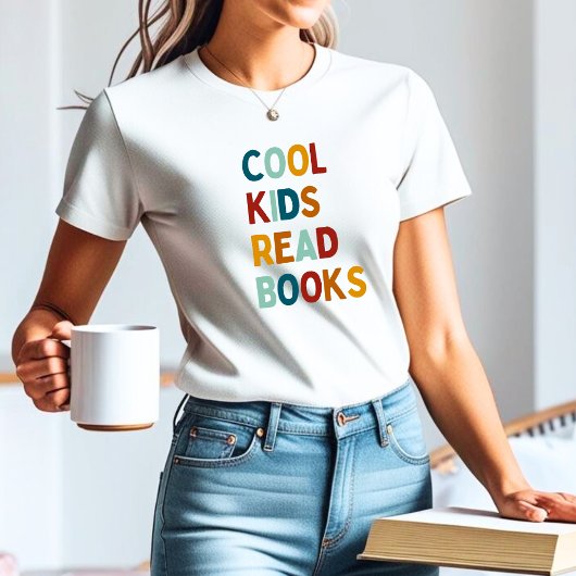 クールKids読 Booksカラフル トライブレンドTシャツ