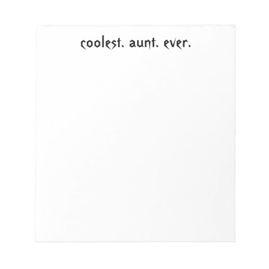 クールOlums Ever Notepad ノートパッド (正面)