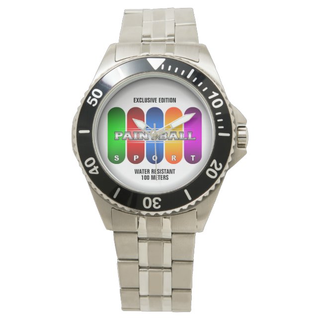 クールPaintball Sport Watch（複数モデル） 腕時計 (正面)