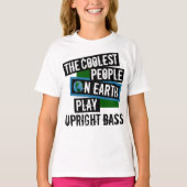 クールPeople on Earth遊 Upright Bass Tシャツ (正面)