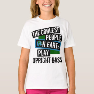 クールPeople on Earth遊 Upright Bass Tシャツ