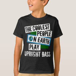 クールPeople on Earth遊 Upright Bass Tシャツ