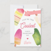 クールPopsicle Classroom Valentine's Day Card 招待状 (正面)