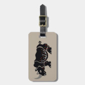 クールRHINO – アフリカの野生生物 – 保護 –  ラゲッジタグ (正面縦)