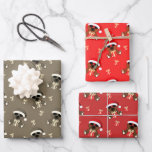 クールSanta Bear red Christmas pattern gift ラッピングペーパーシート<br><div class="desc">サンタベクールアークリスマスパターンギフトラッピング紙シー子供へト。PLdesignの可愛クールらしいブラウンベアとサンタハット、赤いサングラスと美しい赤いクリスマスギフトボックスと金ゴールドリボンと雪片がラップ可愛いラッピング紙。</div>