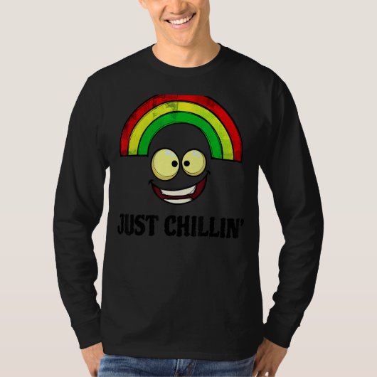 クールStatement Chill Rainbowリラックス 素晴らし Tシャツ (正面)