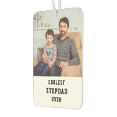 クールStepdad Ever写真パーソナライズされたコラージュ カーエアーフレッシュナー (左)