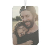 クールStepdad Ever写真パーソナライズされたコラージュ カーエアーフレッシュナー (裏面)