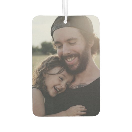 クールStepdad Ever写真パーソナライズされたコラージュ カーエアーフレッシュナー (裏面)