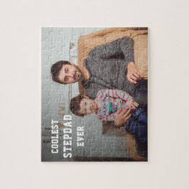 クールStepdad Ever写真パーソナライズされたパパ ジグソーパズル