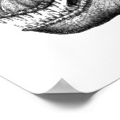 クールTレックスインクスケッチ美術 ポスター (角)