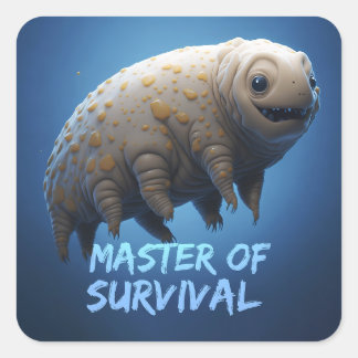 クールTardigrade Water Bear Tシャツ スクエアシール